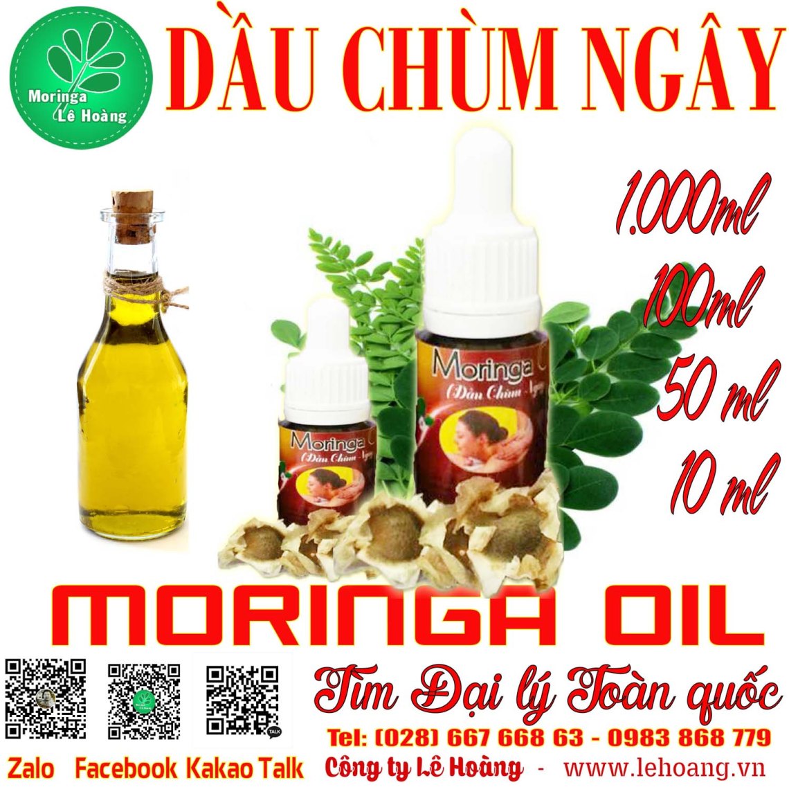 Dầu Chùm ngây (Moringa Oil)